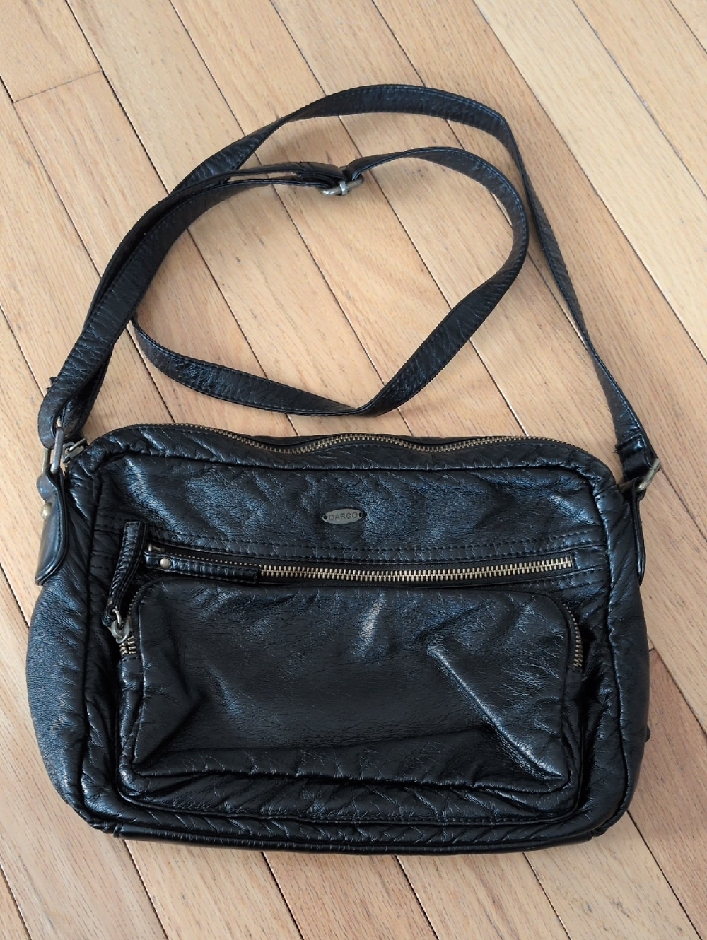Cargo Black Multi Pocket Crossbody Bag